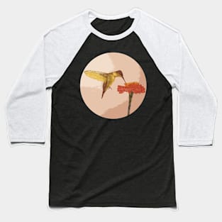 Hummingbird Orange Baseball T-Shirt